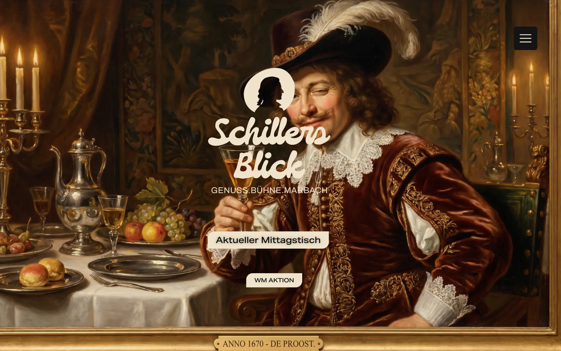 Website-Referenz Schillers Blick – Gastronomie · Freiberg am Neckar